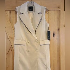 Double breasted long vest